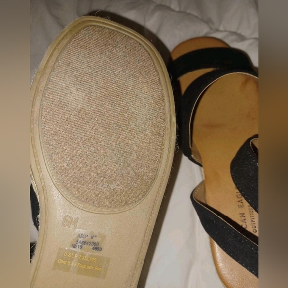 Black wedge sandals - Picture 4 of 4